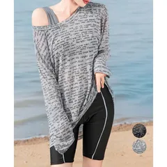 ❤️フィットネス水着セット 体型カバー着やせスポーツ サーフ ィンかわいい ビーチウェア 20代 30代 40代