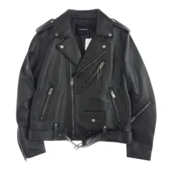 COACH ブラック シングルライダースジャケット M COACH コーチ レーサー ライダースジャケット
