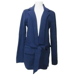 ローレンラルフローレン LAUREN RALPH LAUREN テーラード ベルテッド ジャケット M 紺 ネイビー IBO53 Xのサムネイル