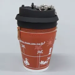 【中古】キーホルダー 集合 ホットドリンクカップ型ケース付きバッグチャーム 「ディズニー」 東京ディズニーリゾート限定