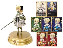 【中古】ボードゲーム 【シークレット】 セイバー/アルトリア・ペンドラゴン[リリィ]+スキルカード(魔力放出 A) 「Fate/Grand Order Duel -collection figure- Vol.1」