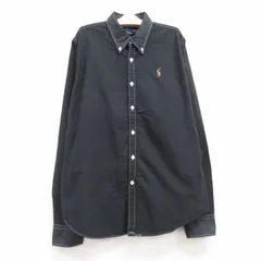 古着 ラルフローレン スポーツ 長袖 ブランド シャツ キッズ ボーイズ 子供服 ワンポイントロゴ オックスフォード コットン ボタンダウン 
