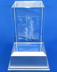 【中古】置物・装飾品 [単品] イヴ＆ギャリー 3Dクリスタル 「PS5/PS4ソフト Ib 3Dクリスタルセット」 同梱特典