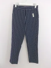 ◇ Te chichi テチチ ストライプ パンツ スラックス サイズM ネイビー ホワイト レディース P  【中古】 【1209150002493】