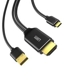 【数量限定】変換ケーブル Xreal Air AR USB-C 4K＠60Hz 2ｍ HDMI to Type-C HDMI HDMI 2.0 USB給電 HDMIからUSB-Cへ変換アダプター モバイルモニター Thunderbolt 3対応 ARメガネ t