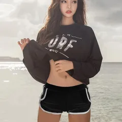 ☆ ワンカラー ☆ XLサイズ ☆ 水着 レディース 4点セット 水着 ラッシュガード レディース セットアップ 長袖トップス ショートパンツ レギンス ブラトップ 体型カバー オシャレ かわいい 紫外線対策 ラウンドネック UV対策 上下セット セパレート