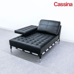 【展示品】Cassina カッシーナ 241-22 PRIVE プリヴェ 一人掛け ソファ シェーズロング レザー ブラック フィリップ・スタルク 定価248万