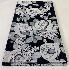 2024年最新】リサイクル帯 袋帯 正絹黒地花柄袋帯の人気アイテム 