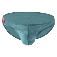 ブリーフ ショーツ メンズ ビキニブリーフ セクシー ツルツル メッシュ 立体縫製 速乾 ローライズ シンプル 柄物 豹 スポーツ 大きいサイズ M-3L 黒 緑 ms-003