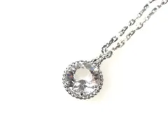 スワロフスキー　SWAROVSKI　1Pクリスタルボール　チェーン　ネックレス　直径1cm　シルバーカラー　送料無料