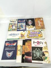 スクエア エニックス スーパーファミコン ソフト５本攻略本セット ドラゴンクエスト1・2 5 ファイナルファンタジー5 ロマンシングサガ2  3 いただきストリート2  通電起動確認済 箱両耳有 箱、取説、プラケース付 RPG ロマサガ ドラクエ FF sfc