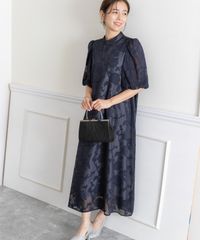 人気ドレス！【匿名配送・新品・未使用・タグ付き】ネイビー MサイズＡラインパーティー ドレス