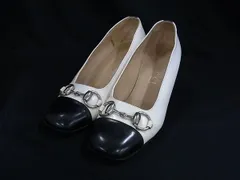 GUCCI グッチ ホースビット パテントレザー ヒール パンプス サイズ 34 1/2(約21.5cm) 靴 シューズ レディース アイボリー系 DK2619