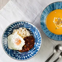 【皿ペアセット】古染紋 手描き多用鉢 | 波佐見焼 | 西海陶器