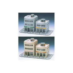 Nゲージ自作ストラクチャー　ステーションシネマビル ペーパーストラクチャー：駅ビル｢MIINA」（N_scale