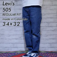 90s リーバイス Levi's 505 W34 L32 REGULAR FIT レギュラーフィット インディゴブルー デニムパンツ ジーンズ 1998年9月コロンビア製 メンズ 20202740
