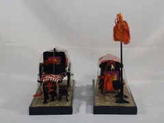 ヴィンテージ　美術　雛人形『牛車&amp;駕篭』昭和初期レトロ　御所車御駕籠　木箱佳秀作 ヴィンテージ 美術 雛人形『牛車&駕篭』昭和初期レトロ 御所車