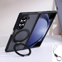 【人気商品】[MagSafe対応・スタンド機能] Galaxy Z Fold 4 ケース MagSafe対応 Samsung ギャラクシー Zフォールド4/SC-55C/SCG16 ケース スタンド機能 マグネット搭載 半透明マット マグネット式カーマウント対