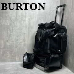 激レア 美品 廃盤 BURTON 大型 キャリーケース トロリー クロコ調 2輪