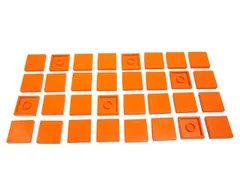 レゴ★未使用！オレンジの２×２タイル３２点セット