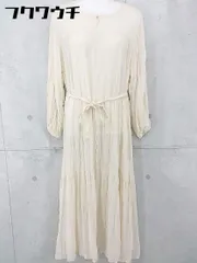 ◇ ◎ Sonny Label サニーレーベル URBAN RESEARCH ベルト付 長袖 ロング ワンピース FREE ベージュ レディース 【中古】 【1103220002157】