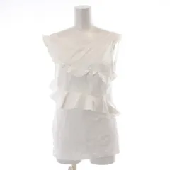 カルヴェン CARVEN カットソー タンクトップ ノースリーブ フレア XS 白 ホワイト /TR24のサムネイル