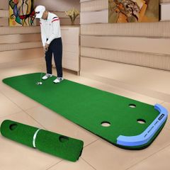 収納できるゴルフ パターマット 3m 大型 パター練習器具 パター練習マット【AJ】