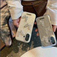 iphone16proケース 真珠 iphoneケース バタフライ 人気 iphone15proケース ハードケース レザーケース iphone14proケース iphone13ケース