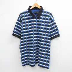 XL/古着 グレッグノーマン 半袖 ポロ シャツ メンズ 総柄 鹿の子 コットン 青他 ブルー 25aug23 中古 トップスのサムネイル