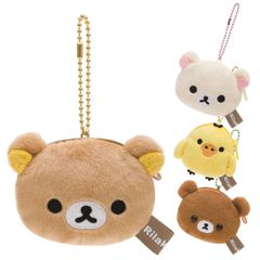 リラックマ ミニミニぬいぐるみコインケース コイン ケース ポーチ マスコット ホルダー ストラップ チャーム 小銭入れ 財布 キャラクター グッズ