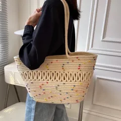 カラフルかごバッグ