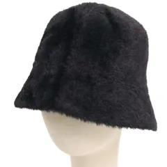 LOWRYS FARM ローリーズファーム 秋冬★ フェイク ファー バケットハット Sz.F レディース 黒