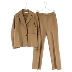 JIL SANDER (ジルサンダー) 18AW 2Bテーラードジャケット センタープレススラックスパンツ キャメル セットアップスーツ JKJWYA0007/JSPN302400 レディースのサムネイル