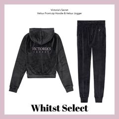 ベロアセットアップ ブラック Victoria's Secret