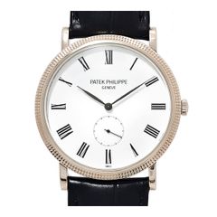 パテックフィリップ カラトラバ シースルーバック 5119G-001 手巻き ホワイトゴールド メンズ PATEK PHILIPPE【中古】 【時計】