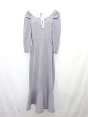 ◇ ⊇ snidel スナイデル 長袖 ロング丈 ニット ワンピース 表記なし ブルー系 レディース E  【1505290022842】