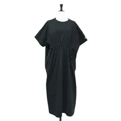 【美品】Champion チャンピオン ワンピース ブラック 黒 FREE / 24春夏 FREAKS STORE 別注 ドローコード 半袖 ワンピース / CODE SHORT SLEEVE ONE PIECE ロング カットソー素材【レディース】【中古】