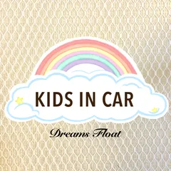 キッズインカー【ミルキーレインボー】カーサインステッカー