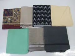 R061　ハイブランド　ハンカチ　メンズ　通勤　ビジネスマン　ビジネス　７枚セット　まとめ売り　まとめ　中古