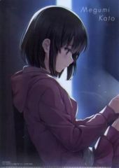 [중고] 클리어 파일 가토 메구미 A4 오리지널 클리어 파일 [그렇지 않은 그녀의 키우는 방법 후카사키 생활 화집 아래] 토라노아나 구입 특전