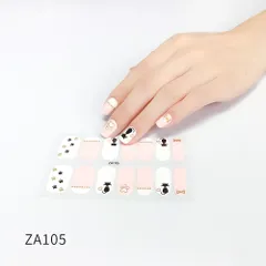 ZA105 ネイルシール 貼るだけ ジェルネイル 3D 時短簡単お手軽セルフネイル マニキュア 張るだけ ウエディング 手用 夏 デコシール 柄花フラワー蝶バラ星ボタニカル かわいい シンプル ブライダル シルバー ゴールド ホワイト グラデーション 単色★4