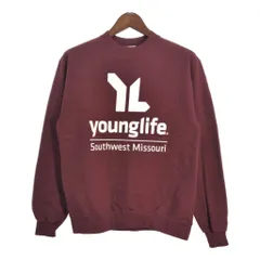 Champion チャンピオン AUTHENTIC オーセンティック スウェット 企業ロゴ ワインレッド (メンズ M) 中古 古着 T4240