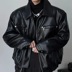 ライダースジャケット PU メンズ レザージャケット フェイクレザー ゆったり レトロ レザージャケット 皮ジャン アウター 着痩せ 簡約 おしゃれ ファッション カジュアル バイク用 ソフト 秋冬 通勤通学 ジュニア 冬 50代 メッシュ ブラック 黒