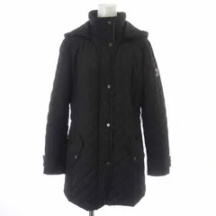 ローレンラルフローレン LAUREN RALPH LAUREN キルティングコート ミドル 中綿 S 黒 ブラック /AT11のサムネイル