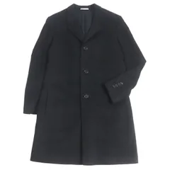 状態使用感は薄く綺麗で清潔です正規品 13aw Dior homme 100%カシミヤ コート 黒×グレー