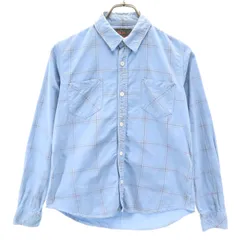 R.H Vintage ロンハーマンヴィンテージ 日本製 長袖 ネルシャツ XS 水色 レディース 古着