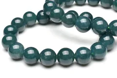 グアテマラ産◇希少マンサーノ翡翠 ブルージェダイト 青翡翠 12mm ブレスレット 1個売り パワーストーン 天然石 _B1290-12