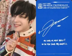 【中古】コレクションカード(男性) NCT 127/ジョンウ(JUNGWOO)/裏面青・印刷サイン入り/CD「2nd Album Repackage Neo Zone： The Final Round」(1st Player Ver.)封入特典フォトカード