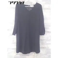 ◇ darial ダリアル 長袖 膝丈 ワンピース サイズM ブラック レディース 【中古】 【1102260009379】