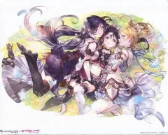 【中古】原画イラストボード グランブルーファンタジー×ラブライブ! μ’sアートパネル 3年生